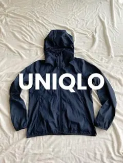 UNIQLO ユニクロ ポケッタブルパーカー NAVY メンズ レディース Sのサムネイル