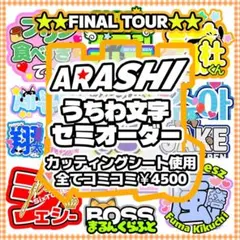 ❥嵐の うちわ文字 5大ドームツアー❥「 We are ARASHI」コンサート