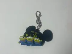 ミッキー型キーホルダー リトグリーンメン