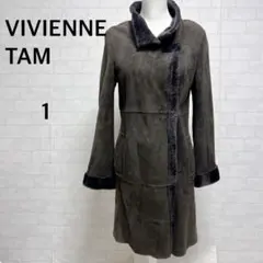 希少 VIVIENNE TAM アンゴラ ラビットファー レザー ウールコート PAOLA GORINI アンゴラ ウール ラビットファー コート