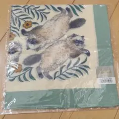 新品　カワムラオリエ365CAT.ART　cat all 猫ハンカチ　ガーデンのサムネイル