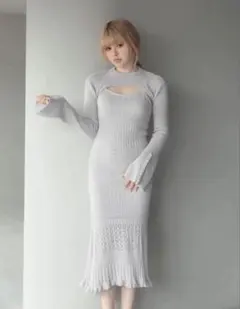 andmary Leila knit long dress アンドマリー - メルカリ