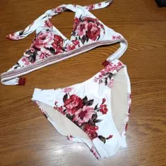 三愛　花柄 ホルターネック セパレート水着 ビキニのサムネイル