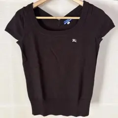 【お値下げしました】◾️美品◾️BURBERRY BLUE LABEL 半袖ニット
