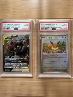ブラッキー＆ダークライGXrr /イーブイマスボミラー【psa8】