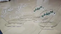 結婚式 受付サイン アクリル 4点セット（Groom/Bride 各2種）