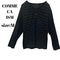 COMME CA ISM コムサ イズム プルオーバー　シャツ　黒　古着