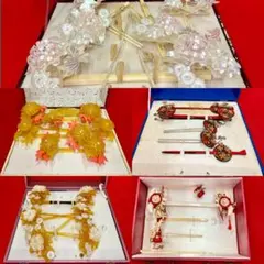 J*6様 【昭和レトロ】花嫁簪 5セットまとめ売り 難あり 現状渡し 婚礼用 髪 J*6様 【昭和レトロ】花嫁簪 5セットまとめ売り 難あり 現状渡し 婚礼