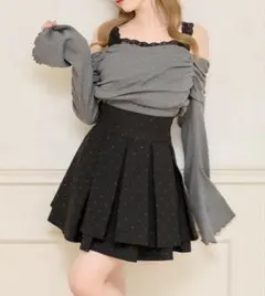 ハイウエストフレアスカパン