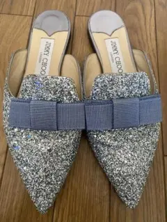Jimmy Choo ジミーチュウ GALA フラット グリッター 36