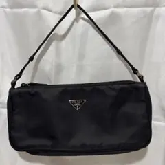 【美品】PRADA プラダ ナイロンアクセサリーポーチ ミニバッグ ブのサムネイル