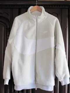 Nike ボアジャケット XXL スウッシュロゴ フルジップ シェルパ