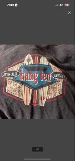 メイドUSA70s・身幅57着丈61CM・Hang Ten ハングテンのサムネイル