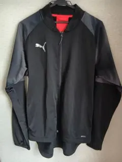 プーマ 黒 サッカー　 トラックジャケット　支給　 Ｍ 中古　ランニング