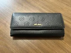 (※)ジャンク品 MARY QUANT 長財布 ブラック デイジー柄のサムネイル