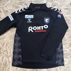 ガンバ大阪 支給品 hummel 黒 ジッパー付き長袖ジャージ