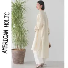 新品 AMERICAN HOLIC バンドカラーシャツワンピース