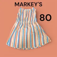 MARKY'S ストライプワンピース 80