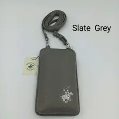 新品✨ビバリーヒルズポロクラブ　スマホポーチ　Slate Grey
