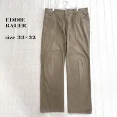 .Eddie Bauer 33×32 コットンパンツ ベージュL相当 アウトドアのサムネイル