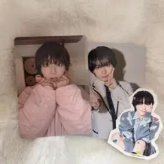 なにわ男子 HARDWORK ファミクラ盤通常盤トレカ、フレークシール 大西流星