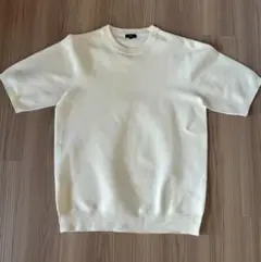 PLST　ニットTシャツ　白　Mサイズ