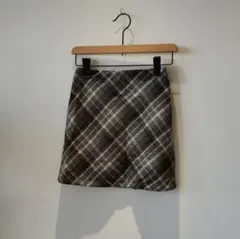 新品　未使用　Dazy チェック柄タイトスカート グレー系　S