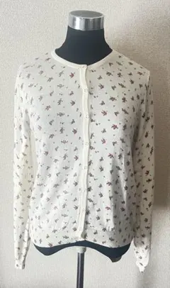 earth music&ecology 花柄　カーディガン