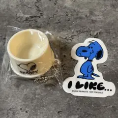 Peanut/SNOOPY ドッグディッシュキーホルダー　ステッカー