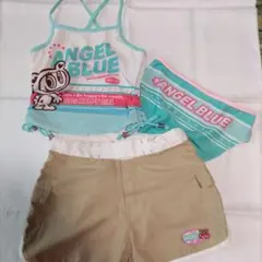 ナルミヤ ANGEL BLUE 水着３点セット 130cm 女の子