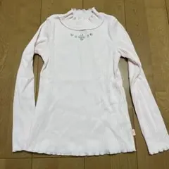 Mezzo Piano ピンクリブトップス 130