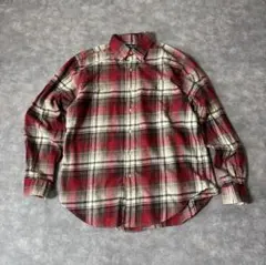 Ralph Lauren ネルシャツ 赤チェック 90s グリーンポニー