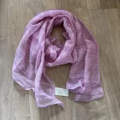 薄紫 ストライプ スカーフ