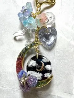 【N.568】ハンドメイドネックレス　オルゴナイト　薔薇　蝶　アクアマリン N.736】ハンドメイドネックレス オルゴナイト 薔薇 アクアマリン 水晶