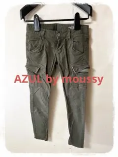 なお様❤️☘️P1☘AZUL b moussy カーゴ ストレッチ スキニーパンツ