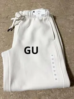 新品　GU ベビーウェイトスウェットバレルレッグパンツ　M