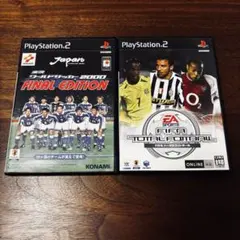 PS2 サッカーゲームソフト 2本セット