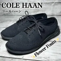 COLEHAANコールハーン黒ゼログランドスニーカー軽量ウィングチップメダリオン