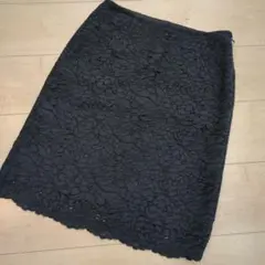 ユナイテッドアローズ　黒 レース タイトスカート サイズ38