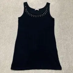 ハニーズ　コルザ　COLZA タンクトップ　スタッズ　綿100% ブラックのサムネイル