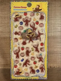 プチドロップステッカー　おさるのジョージ