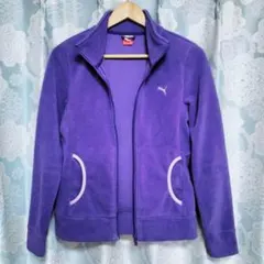 ３月中！✨PUMA✨パープル フリースジャケット ジップアップ 軽量 S