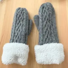 SM2 グレー裏ボア ミトン手袋 サマンサモスモスのサムネイル