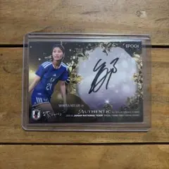 長谷川唯 60シリ 直筆サインカード サッカー日本代表 なでしこジャパン