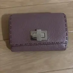 FENDI 三つ折り財布 ピンク系