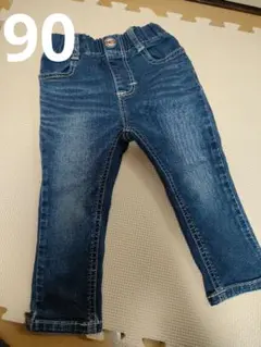 EDWIN ダークブルー デニムパンツ 90