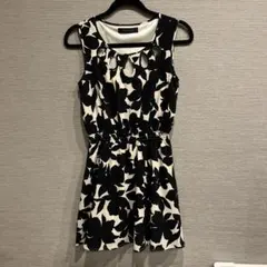 SPIRALGIRL 花柄 ノースリーブ ひざ丈ワンピース