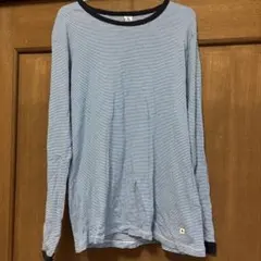 プチバトー ボーダー 長袖Tシャツ カットソー 16ans S〜Mサイズ ブルー