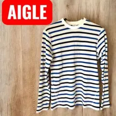 AIGLE ストライプ 長袖Ｔシャツ メンズ S