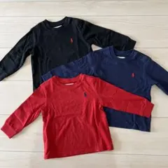 ラルフローレン ベビー 長袖ロンT 3枚セット